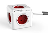 allocacoc PowerCube Rozšírený rozdeľovač 3,0 m Červený allocacoc PowerCube Rozšírený rozdeľovač 3,0 m Červený