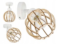 NÁSTENNÁ LAMPA E27 nástenné nastaviteľné podkrovie Drevo NÁSTENNÁ LAMPA E27 nástenné nastaviteľné podkrovie Drevo