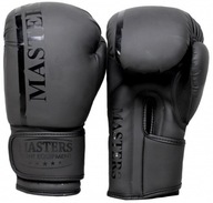 Boxerské rukavice MASTERS MATT BLACK 12 oz