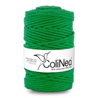 Colinea String sa prepletala pre makramu 100% bavlnu, 5 mm 100 m, zelená Colinea String sa prepletala pre makramu 100% bavlnu, 5 mm 100 m, zelená