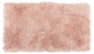 Ružový koberec z umelej kože PATCHWORK 120x160cm