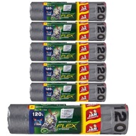 Vrecia na odpadky Jan Niezbędny Magnum STRONG s páskou 120l 8ks x6 Vrecia na odpadky Jan Niezbędny Magnum STRONG s páskou 120l 8ks x6