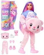 Bábika Barbie Cutie Reveal ružové zvieratko medvedíka