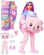 Bábika Barbie Cutie Reveal ružové zvieratko medvedíka Bábika Barbie Cutie Reveal ružové zvieratko medvedíka