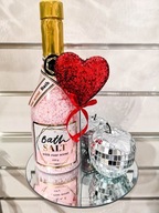 Valentínsky darčekový podnos šampanské glamour jablká