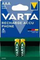 2x AAA BATÉRIA TELEFÓNU VARTA 550 MAH 2x AAA BATÉRIA TELEFÓNU VARTA 550 MAH