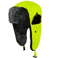 Fluorescenčná prešívaná ushanka zimná čiapka FLASH VIS, veľkosť 59 Fluorescenčná prešívaná ushanka zimná čiapka FLASH VIS, veľkosť 59
