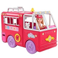 Súprava Barbie Chelsea Firetruck + bábika HCK73