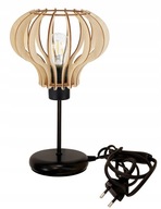 Nočná lampa, podkrovná stolová lampa s E27 LED, drevo Nočná lampa, podkrovná stolová lampa s E27 LED, drevo