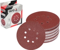 KOTÚČE NA VELCRO 150mm BRÚSNY PAPIER 8 OT P100 50ks