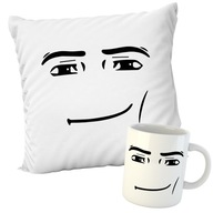 SÚPRAVA HRNKA + VANKÚŠKA MAN FACE ROBLOX MINE FACE SÚPRAVA HRNKA + VANKÚŠKA MAN FACE ROBLOX MINE FACE