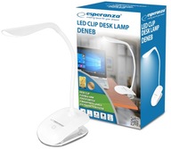 ESPERANZA LED STOLNÁ LAMPA S KLONOU NA STOL, FLEXIBILNÁ, S KÁBLOM ESPERANZA LED STOLNÁ LAMPA S KLONOU NA STOL, FLEXIBILNÁ, S KÁBLOM