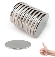 VALCOVÉ NEODYMOVÉ MAGNETY 20x1,5 mm 10 KS SILNÉ VALCOVÉ NEODYMOVÉ MAGNETY 20x1,5 mm 10 KS SILNÉ