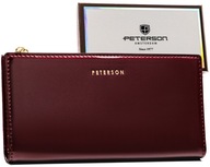 Dámska peňaženka PETERSON so zipsom, veľkokapacitná RFID, ako darček