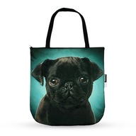 3D BAG taška s mopsom a mopslíkom, perfektný darček 3D BAG taška s mopsom a mopslíkom, perfektný darček