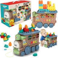 Vláčik, vláčik, senzorická hračka, VYBER, so šnúrkou, mäkké DIY BLOCKS Vláčik, vláčik, senzorická hračka, VYBER, so šnúrkou, mäkké DIY BLOCKS