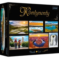 Puzzle Trefl Kontynenty 7v1 + plagáty Puzzle Trefl Kontynenty 7v1 + plagáty