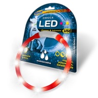 HILTON LED SILIKÓNOVÝ Obojok USB 55cm ČERVENÝ HILTON LED SILIKÓNOVÝ Obojok USB 55cm ČERVENÝ