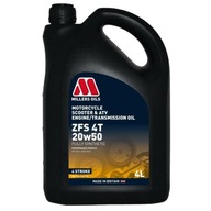 MILLERS ZFS 4T 20w50 4L syntetický motorový olej pre motocykle