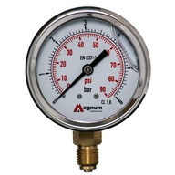GLYCERÍNOVÝ MANOMETER 63MM DNO 1/4 6 BAROVÉ HODINY GLYCERÍNOVÝ MANOMETER 63MM DNO 1/4 6 BAROVÉ HODINY