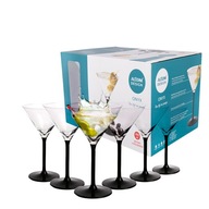 Sada pohárov na Martini, Altom Design Onyx, čierna stopka, 260 ml, 6 kusov Sada pohárov na Martini, Altom Design Onyx, čierna stopka, 260 ml, 6 kusov
