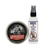 Uppercut Deluxe Matte Pomáda pasta na vlasy 100g & Reuzel Clay Spray 100ml Uppercut Deluxe Matte Pomáda pasta na vlasy 100g & Reuzel Clay Spray 100ml