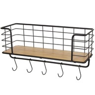 POLIČOVÝ KUCHYŇSKÝ VEŠIAK NA DOPLNKY 50x18x20cm POLIČOVÝ KUCHYŇSKÝ VEŠIAK NA DOPLNKY 50x18x20cm