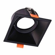 Milagro Stropné očko Zapustené štvorcové pohyblivé 1xGU10 IP20 Black Milagro Stropné očko Zapustené štvorcové pohyblivé 1xGU10 IP20 Black
