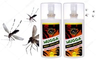 2X Mugga sprej proti komárom a kliešťom STRONG 50% 75m