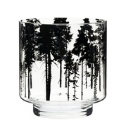 Sklenená váza so severským lesným vzorom Muurla