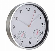 KLASICKÉ okrúhle hodiny, JEDNODUCHÉ, 25cm, STRIEBORNÉ KLASICKÉ okrúhle hodiny, JEDNODUCHÉ, 25cm, STRIEBORNÉ