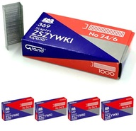 Sponky z pozinkovanej ocele Grand 24/6 1000 ks. x5 balíkov“. Sponky z pozinkovanej ocele Grand 24/6 1000 ks. x5 balíkov“.
