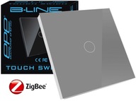 DOTYKOVÝ SPÍNAČ ZIGBEE BEZ N GREY TUYA B-LINE DOTYKOVÝ SPÍNAČ ZIGBEE BEZ N GREY TUYA B-LINE