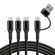 EVERACTIVE kábel 3v1 pre iPhone | Micro USB | USB-C