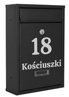 POŠTOVÁ SCHRÁNKA NA LISTY POŠTA, ČIERNY PLOT S ČÍSLOM DOMU A ADRESOU POŠTOVÁ SCHRÁNKA NA LISTY POŠTA, ČIERNY PLOT S ČÍSLOM DOMU A ADRESOU