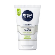 NIVEA MEN Sensitive čistiaci gél na tvár pre mužov 100 ml