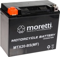Gélová batéria Moretti YTX20-BS/MTX20-BS Gélová batéria Moretti YTX20-BS/MTX20-BS