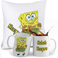 SÚPRAVA SPONGEBOB HRNČEK + VANKÚŠ + MENO SÚPRAVA SPONGEBOB HRNČEK + VANKÚŠ + MENO