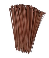 100ks HNEDÉ KLIPOVACIE VIAZAČKY 7,6X370 mm 100ks HNEDÉ KLIPOVACIE VIAZAČKY 7,6X370 mm