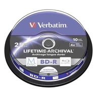 Verbatim BDR, 25 GB, tortový box, 43825, 4X, 10 pack,