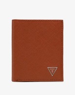 GUESS HNEDÁ KOŽENÁ PEŇAŽENKA S LOGOM 0AXG3_A* GUESS HNEDÁ KOŽENÁ PEŇAŽENKA S LOGOM 0AXG3_A*