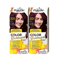 Šampón na farbenie palety 301 Burgundsko 24 umytí x2 Šampón na farbenie palety 301 Burgundsko 24 umytí x2