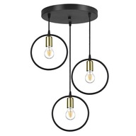 RING Luster Závesná lampa Zlatá Meď Chróm E27 RING Luster Závesná lampa Zlatá Meď Chróm E27