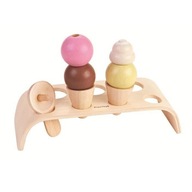 Pastelový drevený obchod so zmrzlinou, Plan Toys 3486
