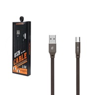 USB TYP-C 2.0A KÁBEL SOMOSTEL ČIERNA 2400mAh USB TYP-C 2.0A KÁBEL SOMOSTEL ČIERNA 2400mAh