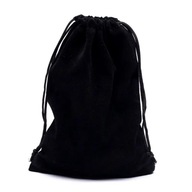 Zamatová darčeková taška - čierna M