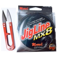 MOMOI JIGLINE MX8 0,23mm 150m 18KG nožnice zadarmo MOMOI JIGLINE MX8 0,23mm 150m 18KG nožnice zadarmo