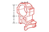 Dvojdielna stredne rýchla montáž Leapers UTG 30/weaver Quick Detach 4 skrutky Dvojdielna stredne rýchla montáž Leapers UTG 30/weaver Quick Detach 4 skrutky