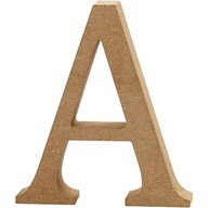 Písmeno A vyrobené z MDF 8 cm
