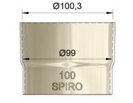 Redukčný adaptér Makita LB1200 Ø99 na Spiro Ø100 Redukčný adaptér Makita LB1200 Ø99 na Spiro Ø100